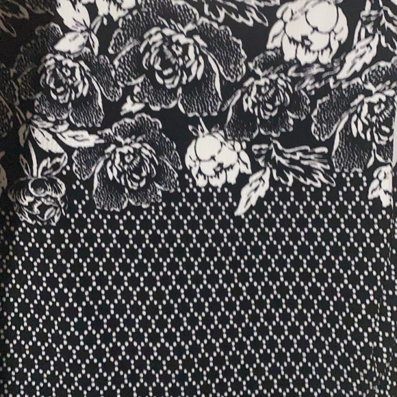 Sears black and floral pattern dress (size 10) - Picture 3 of 3